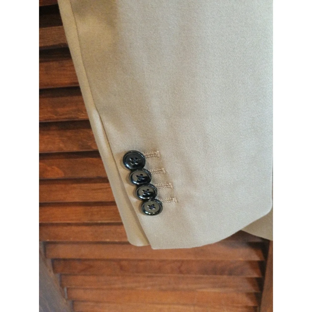 Tan Banana Republic Men's Sport Coat 44R Slim Fit Rapid‎ Movement Blazer
